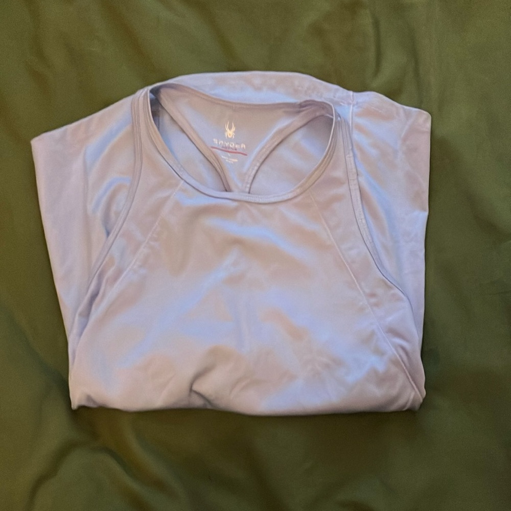 Spyder purple athletic tank top